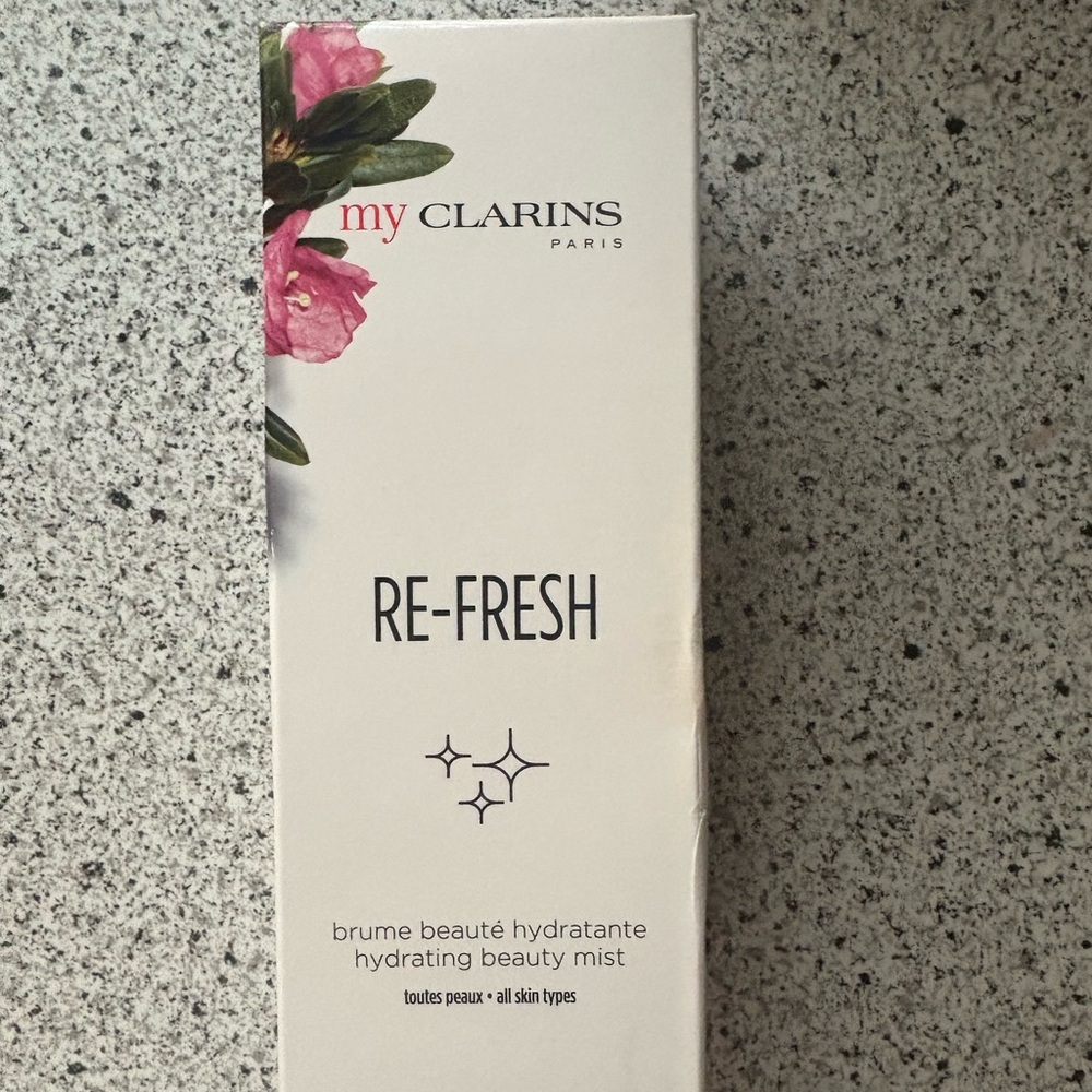 my Clarins RE-FRESH Hydrating Beauty Mist, 100 ml/3.4 fl oz. New in Box!